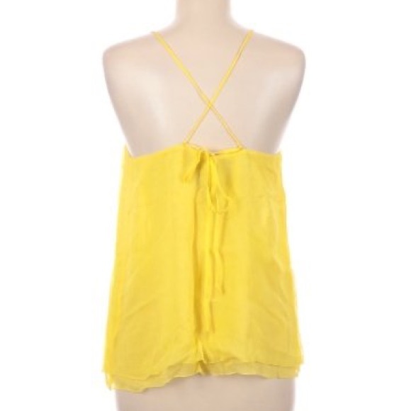 ☀️☀️HERA sunshine yellow silk halter top☀️☀️ - Picture 2 of 7